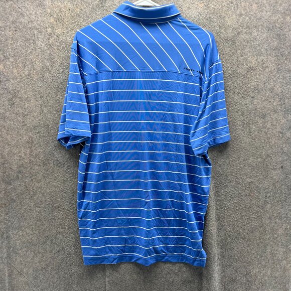Under Armour Polo Shirt Mens Large Blue Heatgear Loose Fit Preppy Dress UA - Picture 9 of 11